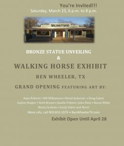 Karen White In Walking Horse Gallery Exhibit